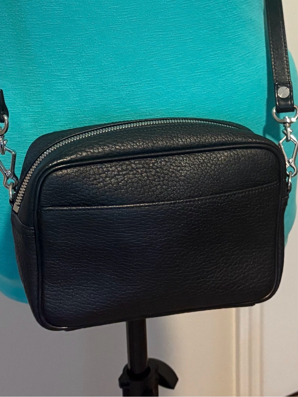 Dooney & Bourke Black Leather Crossbody ‘Camera’ Bag